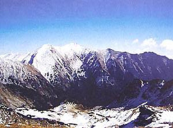 Pohled z Barance na Jakubinou a Hrub vrch