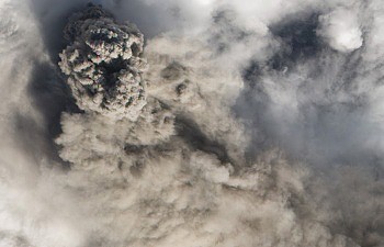 Sopka Eyjafjallajokul z vesmru