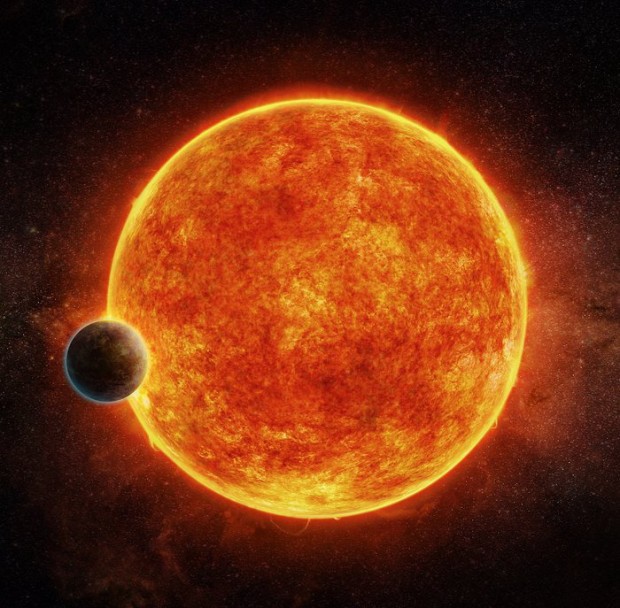 Pedstava nov objeven kamenn exoplanety LHS 1140b typu super-Zem