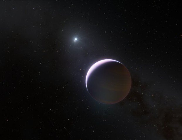 Vizualizace dvojhvzdy b Centauri a jej planety