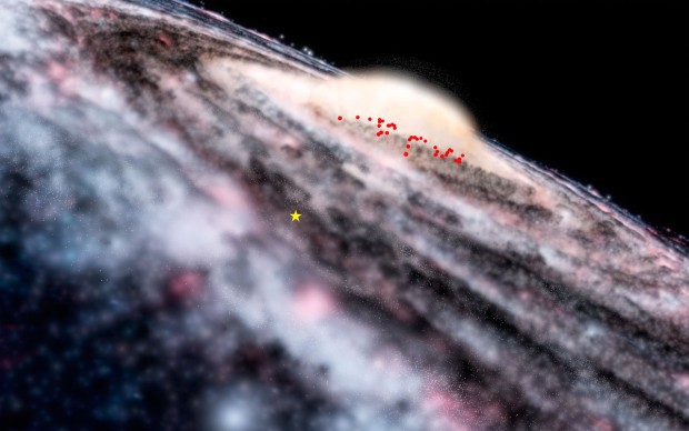 Nov struktura v Galaxii objeven pomoc dalekohledu VISTA