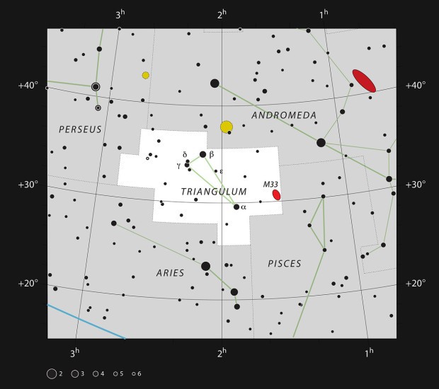 Galaxie M33 v souhvzd Trojhelnku