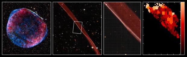 Snmek ela rzov vlny supernovy SN 1006