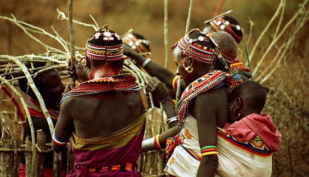 Na svatb africkho kmene Sambur