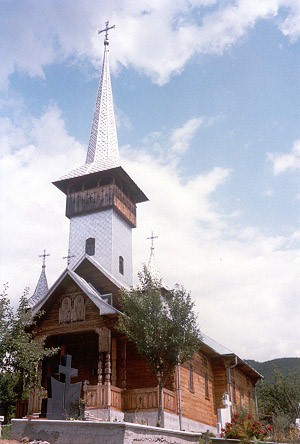 Dreven kostol v Barsane