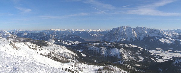 Alpy, pohled k jihu z Totes Gebirge