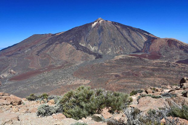 Pico del Teide z vrcholu Guajara