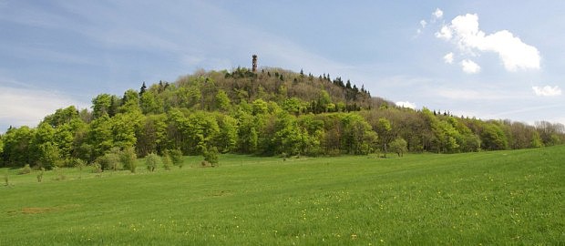Geisingberg (824 m) s rozhlednou