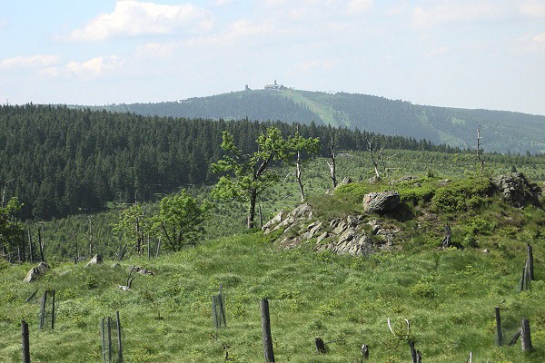 Meluzna - pohled na Fichtelberg