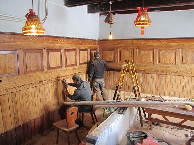 Rekonstrukce interiéru chaty Prašivá