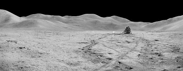 Lunární modul Apolla 15 na Měsíci