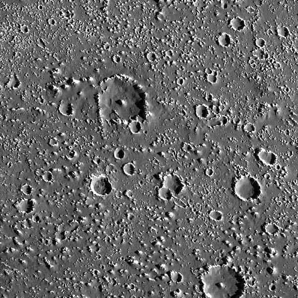 Callisto, detail povrchu