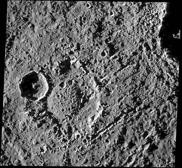 Callisto, detail povrchu