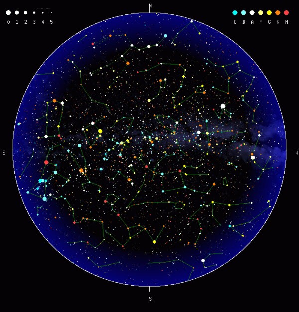 Mapa hvězdné oblohy