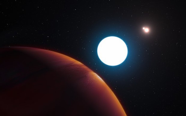 Představa planety v systému HD 131399