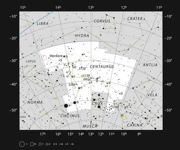 Trojhvězda HD 131399 v souhvězdní Kentaura