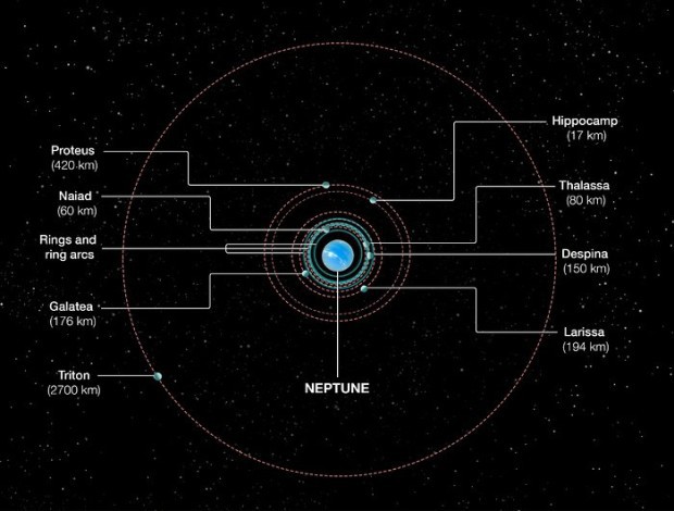 Sytém Neptunových měsíců
