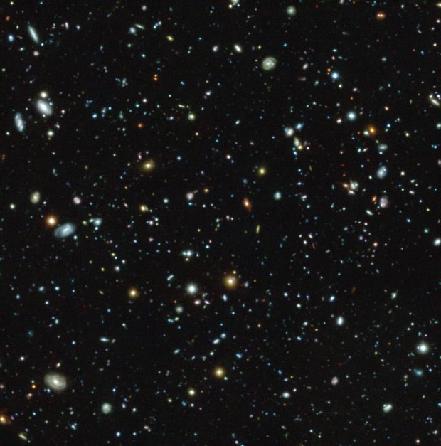 Hubble Ultra Deep Field pohledem přístroje MUSE