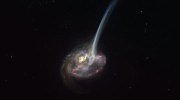 Vizualizace vzdálené galaxie ID2299