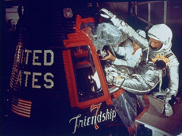 John Glenn jako astronaut