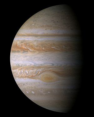 Jupiter v plné kráse