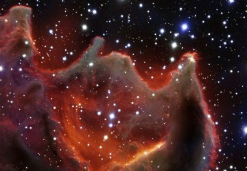 Kometární globule CG4 dalekohledem VLT