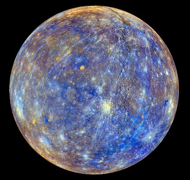 Planeta Merkur v plné parádě