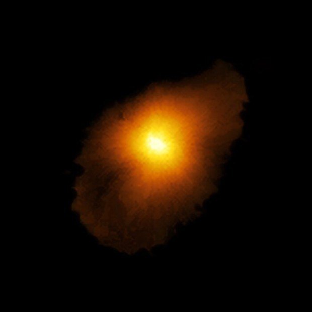 Rekonstruovaný obraz galaxie SPT0418-47