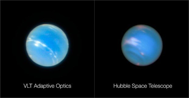 Planeta Neptun – VLT a HST