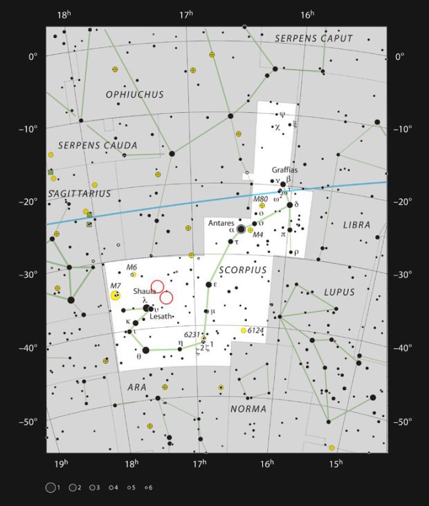 Oblasti hvzdotvorby NGC 6334 a NGC 6357 v souhvzd tra
