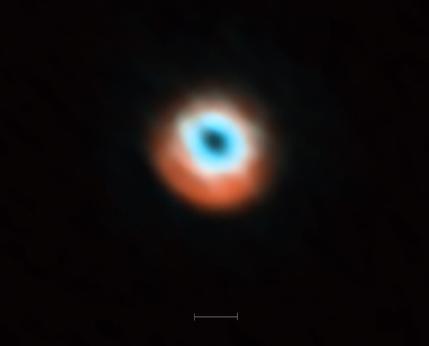 ALMA: přechodový disk kolem hvězdy HD 135344B