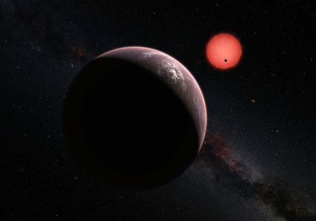 Pedstava mimodn chladnho trpaslka TRAPPIST-1 a jeho t planet