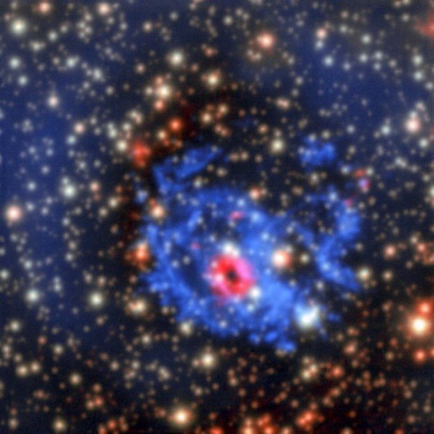 MUSE  pohled na okol skryt neutronov hvzdy v Malm Magellanov oblaku