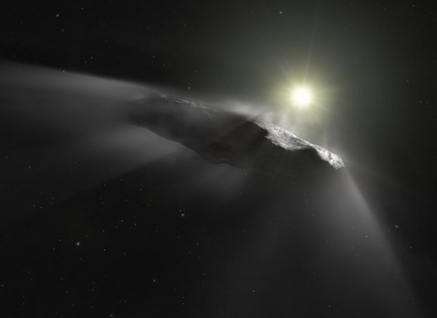 Vizualizace mezihvzdnho tlesa `Oumuamua