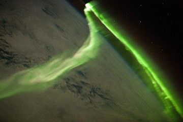 Polární záře z ISS