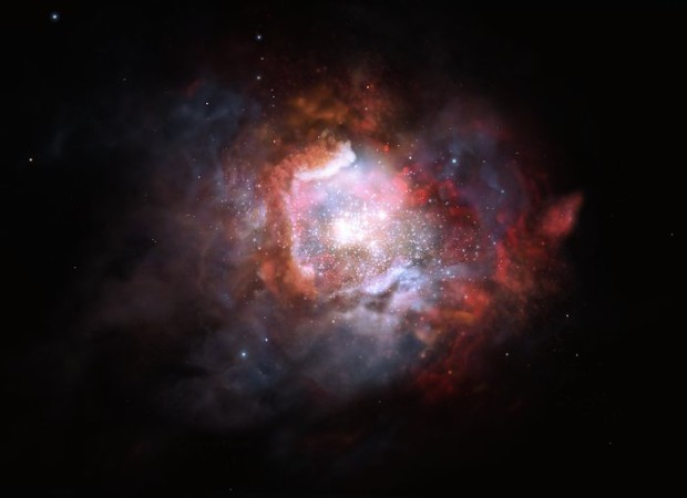 Pedstava galaxie s aktivn tvorbou hvzd