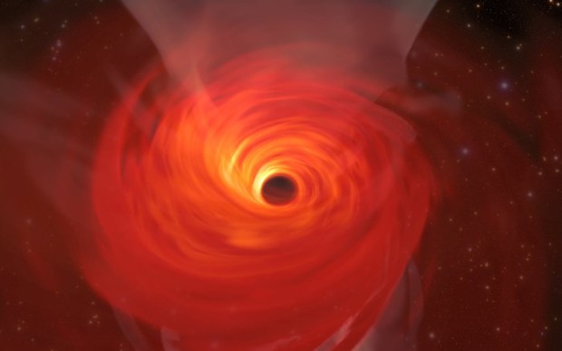 Simulace superhmotné černé díry