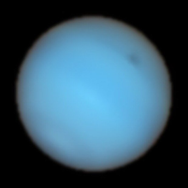 Pohled na planetu Neptun