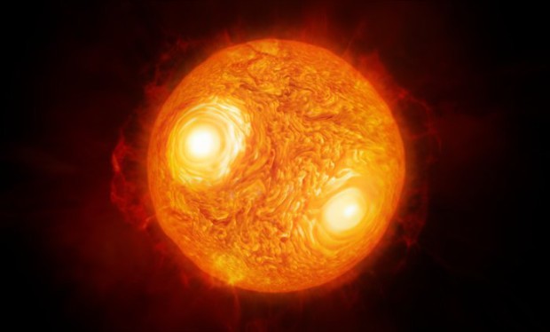 Povrchov struktury hvzdy Antares  rekonstrukce dat VLTI