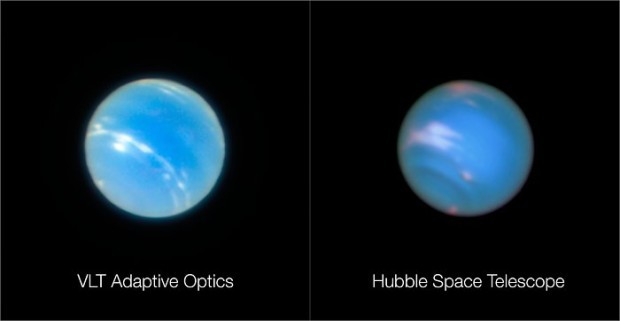 Planeta Neptun  VLT a HST