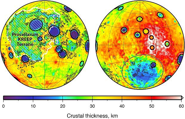 Rozložení velkých impaktních kráterů