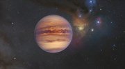 Představa toulavé planety v oblasti Rho Ophiuchi