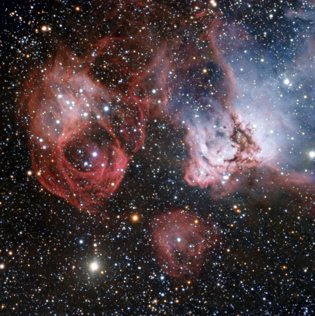 Oblast vzniku hvzd v NGC 2035 z ESO Very Large Telescope 