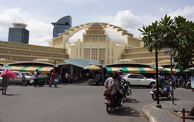 Phnom Penh - Centrální trh