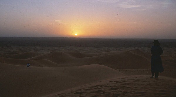 Západ Slunce v dunách