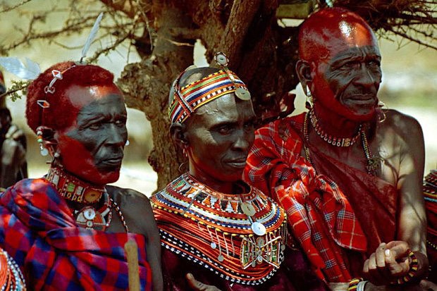 Na svatbě afrického kmene Samburů