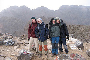 Na vrcholu Jebel Toubkalu