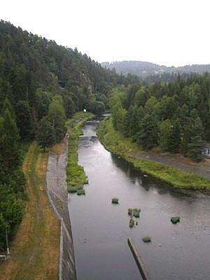 Výpust Kružberské přehrady