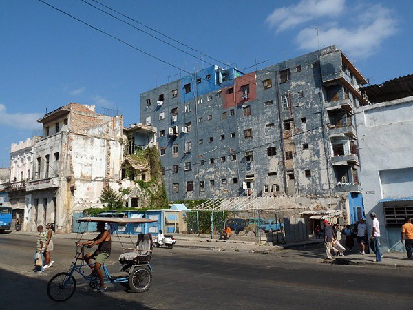 Bicitaxi v centro Habana