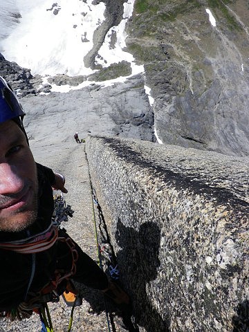 Horolezecká selfie Josefa Novotného